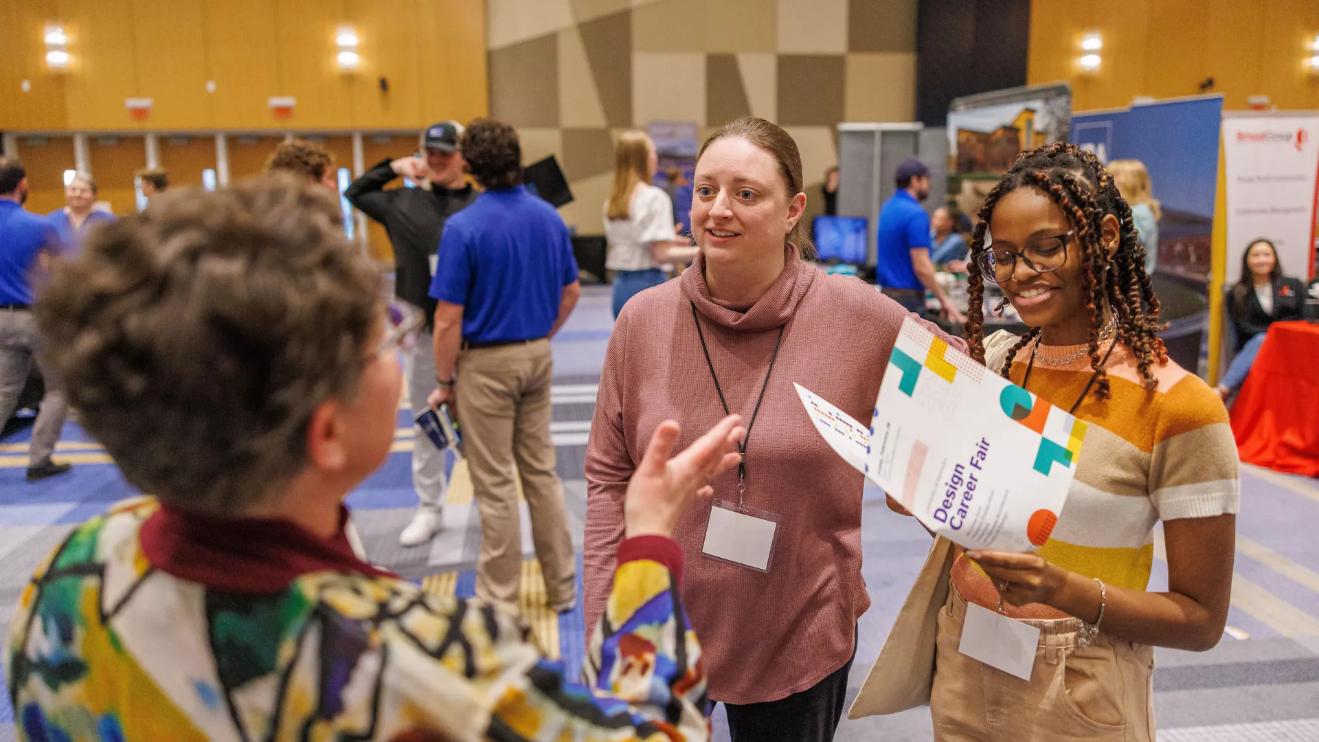Landscape Architecture students attend the 2025 Design Career Fair in the Gatton Student Center.